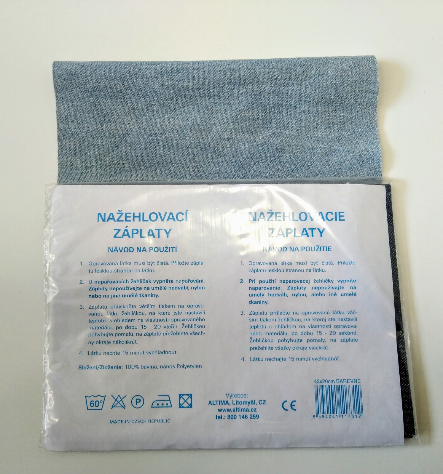 Záplaty jeans nažehlovací - Obrázek 3