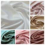 Jemný elastický satén matnější